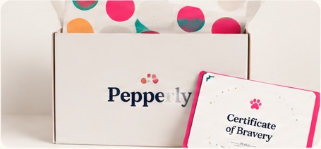 Pepperly package with a Certificate of Bravery